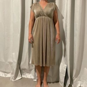 Baltic Born Gold Athena Dress Midi Length S